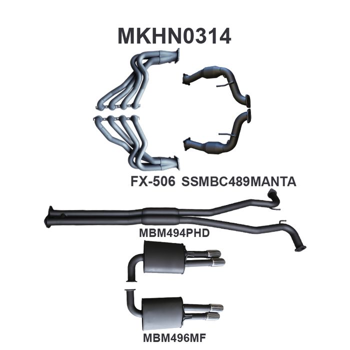 Holden WM Statesman & Caprice 2.5in With Extractors Hotdog/Muffler