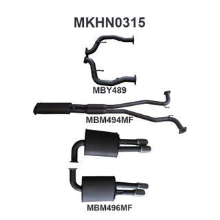 Holden WM Statesman 2.5in Catback Muffler/Muffler