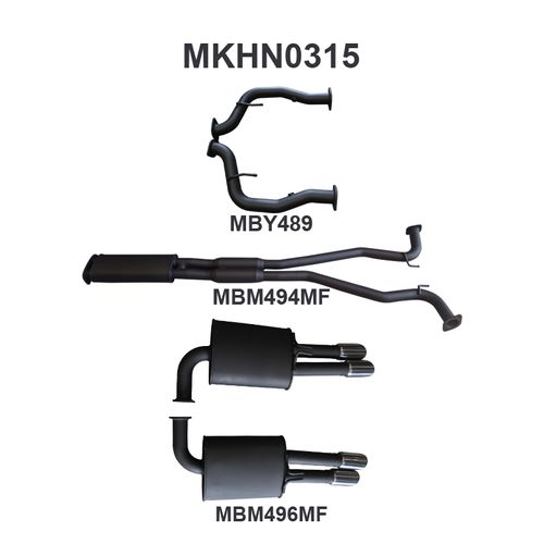 Holden WM Statesman 2.5in Catback Muffler/Muffler