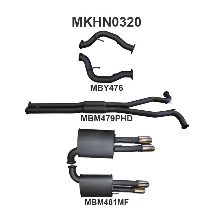 Holden WM Statesman Caprice 3in Catback Hotdog/Muffler