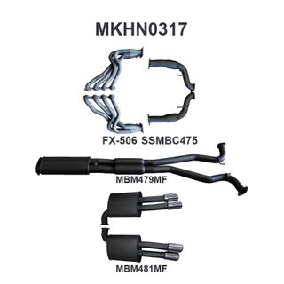 Holden WM Statesman Caprice 3in With 1 7/8 in Extractors Muffler/Muffler