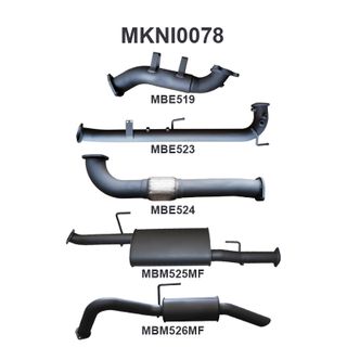 Nissan Navara D40 2.5L Auto Spain DPF & Cat Replacement With Rear Muffler