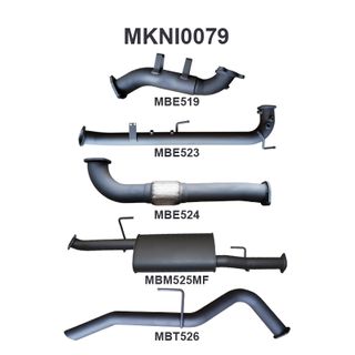 Nissan Navara D40 2.5L Auto Spain DPF & Cat Replacement With Rear Tailpipe