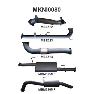 Nissan Navara D40 2.5L Auto THAI DPF & Cat Replacement With Rear Muffler