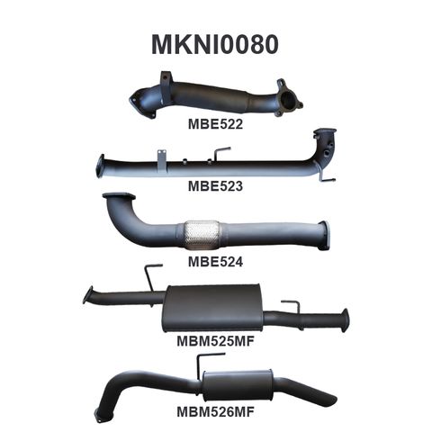 Nissan Navara D40 2.5L Auto THAI DPF & Cat Replacement With Rear Muffler