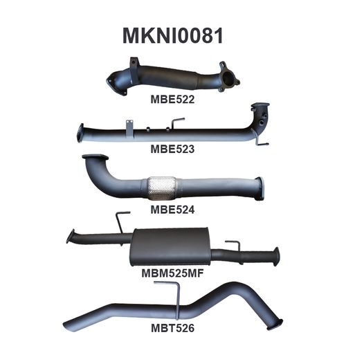Nissan Navara D40 2.5L Auto THAI DPF & Cat Replacement With Rear Tailpipe