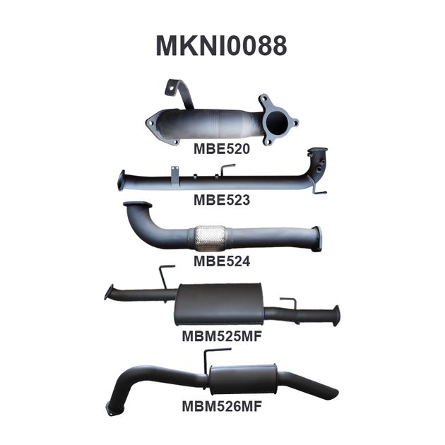 Navara D40 2.5L Auto 05 07 Cat & DPF Delete R MUFF MPI Automotive