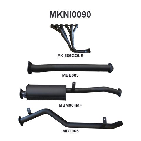 Nissan GQ Patrol Leaf Spring Ute 2.5in With Extractors