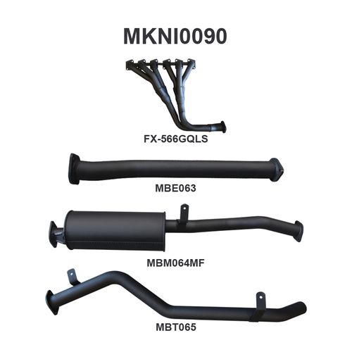 Nissan GQ Patrol Leaf Spring Ute 2.5in With Extractors