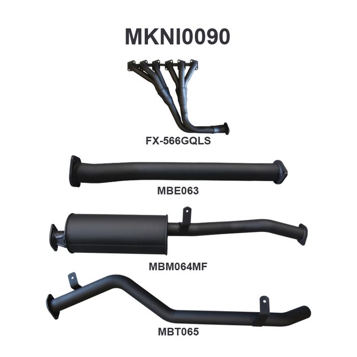 Nissan GQ Patrol Leaf Spring Ute 2.5in With Extractors