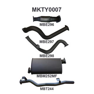 Toyota Landcruiser VDJ79 V8 S/Cab Ute 3in NO Cat With Muffler