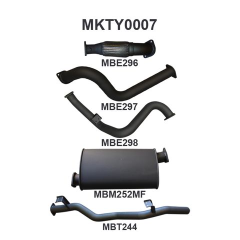Toyota Landcruiser VDJ79 V8 S/Cab Ute 3in NO Cat With Muffler