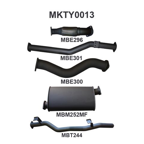 Toyota Landcruiser VDJ79 V8 D/Cab Ute 3in NO Cat With Muffler