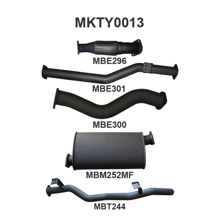 Toyota Landcruiser VDJ79 V8 D/Cab Ute 3in NO Cat With Muffler