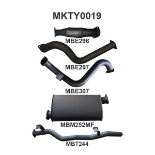 Toyota Landcruiser VDJ78 V8 Troop Carrier 3in NO Cat With Muffler