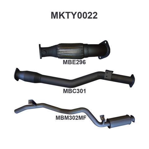 Toyota Landcruiser VDJ76 V8 Wagon 3in With Cat Rear Muffler