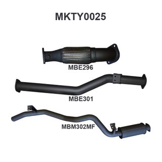 Toyota Landcruiser VDJ76 V8 Wagon 3in Without Cat, Rear Muffler