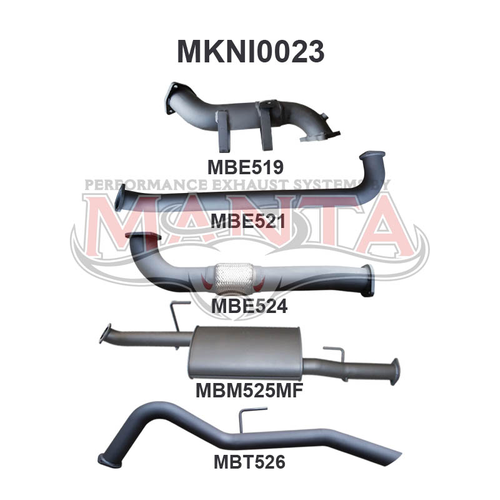 Nissan Navara D40 2.5L MAN Spain Without Cat R Tail