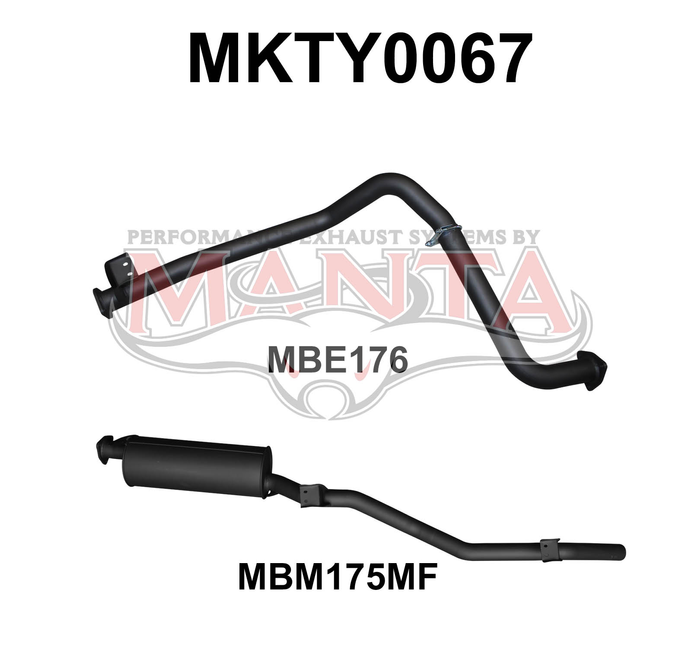 Toyota LandCruiser HZJ75, 78 2.5in off Extractors