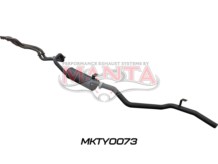 Toyota LandCruiser FZJ80 4.5L Extractors & 2.5in Full System (mandrel bend extractors)