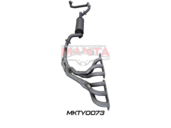Toyota LandCruiser FZJ80 4.5L Extractors & 2.5in Full System (mandrel bend extractors)