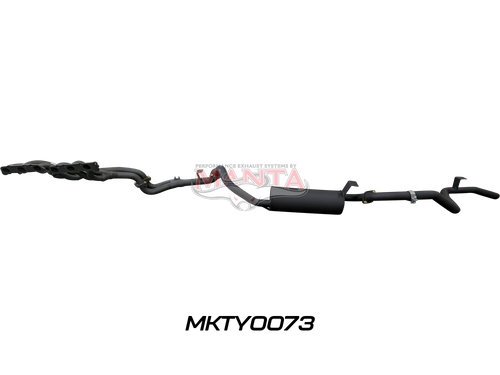 Toyota LandCruiser FZJ80 4.5L Extractors & 2.5in Full System (mandrel bend extractors)