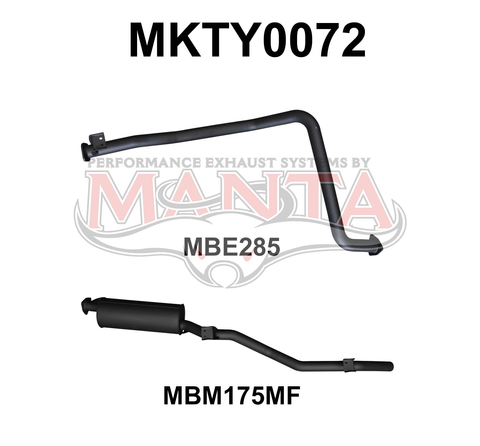 Toyota Landcruiser HZJ79 2.5in off Extractors