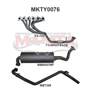 Toyota LandCruiser HZJ80 4.2L Extractors & 2.5in Full System