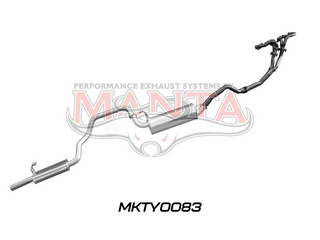 Toyota Landcruiser FZJ105 4.5L Extractors & 2.5in Muffler/Muffler