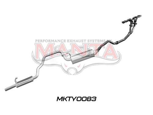 Toyota Landcruiser FZJ105 4.5L Extractors & 2.5in Muffler/Muffler