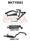 Toyota Landcruiser FZJ105 4.5L Extractors & 2.5in Muffler/Muffler
