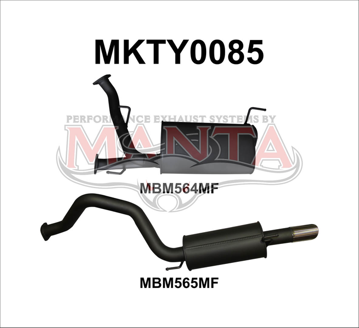 Toyota Landcruiser UZJ200 4.7L V8 CatBack 3in Including Single 3¼in SS Tip