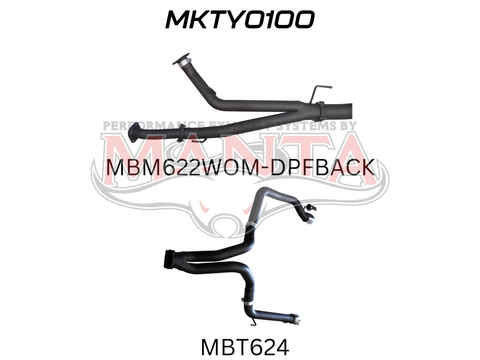 Toyota Landcruiser VDJ200 3in DPF Back Twin 3in Tailpipe