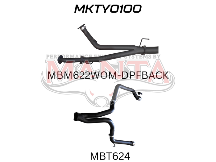 Toyota Landcruiser VDJ200 3in DPF Back Twin 3in Tailpipe