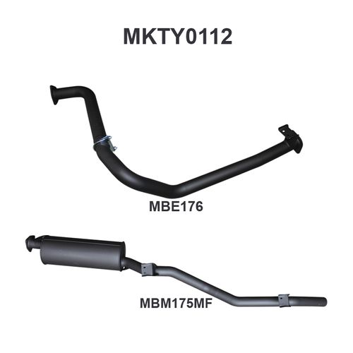 Toyota Landcruiser FZJ75, 78 2.5in off Extractors