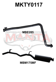 Toyota Landcruiser FZJ79 2.5in off Engine Pipe