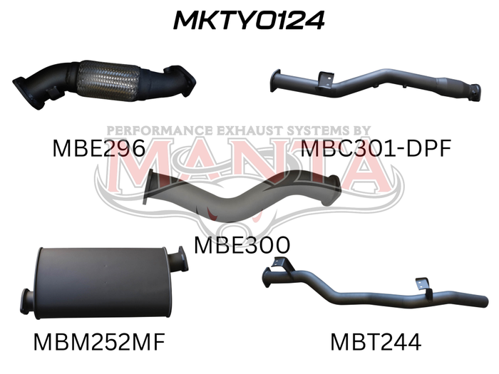 VDJ79 V8 Ute 3in With Cat & Muffler DPF