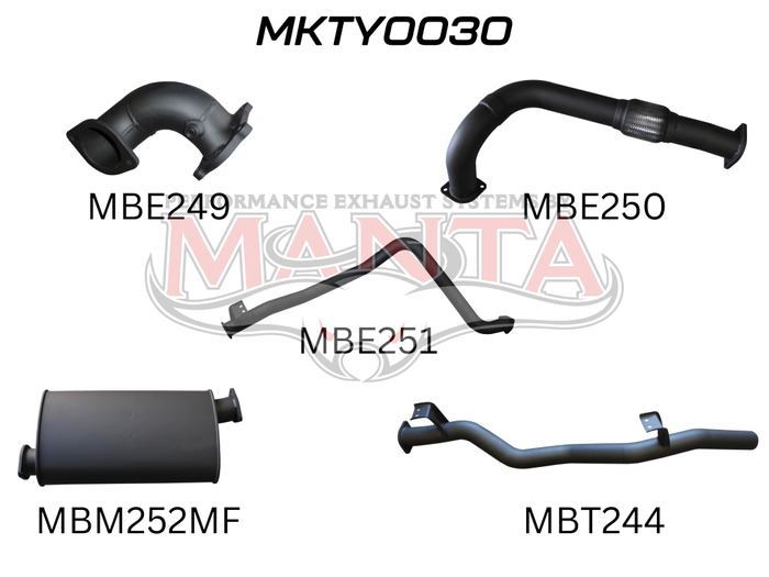 Toyota Landcruiser HDJ79 Ute 3 Turbo Back With Muffler