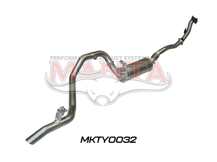 Toyota Landcruiser HDJ80 1HD Wagon 3in From Turbo Back Muffler
