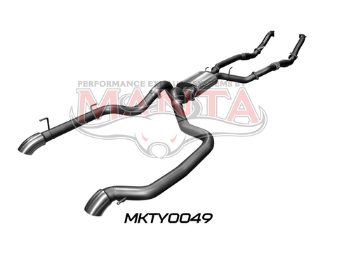 Toyota Landcruiser VDJ200 3in Dual With Cat & Muffler, Exit L&R