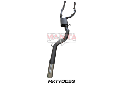 Toyota Landcruiser VDJ200 3in Dual With Cat & Muffler, 4in Exit