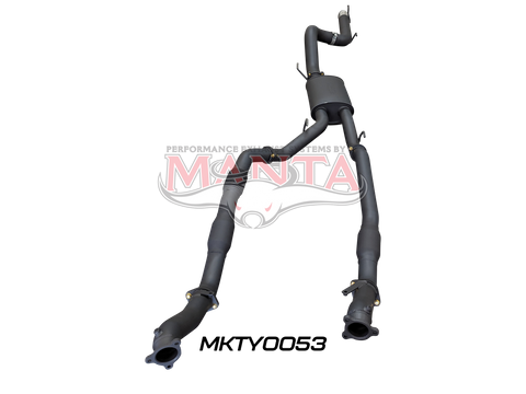 Toyota Landcruiser VDJ200 3in Dual With Cat & Muffler, 4in Exit