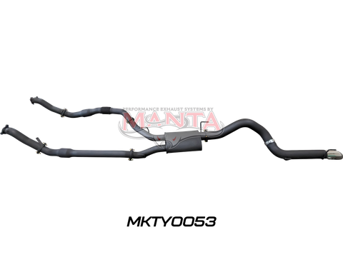 Toyota Landcruiser VDJ200 3in Dual With Cat & Muffler, 4in Exit