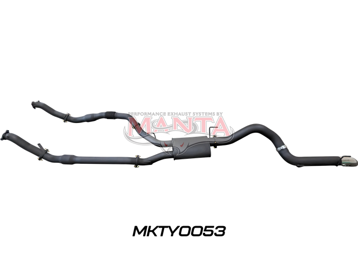 Toyota Landcruiser VDJ200 3in Dual With Cat & Muffler, 4in Exit