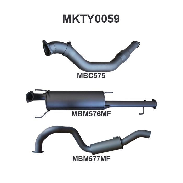 Toyota KDJ120, 150 Prado 3.0L D4D 3in With Cat