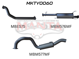 Toyota KDJ120, 150 Prado 3.0L D4D 3in, NO Cat
