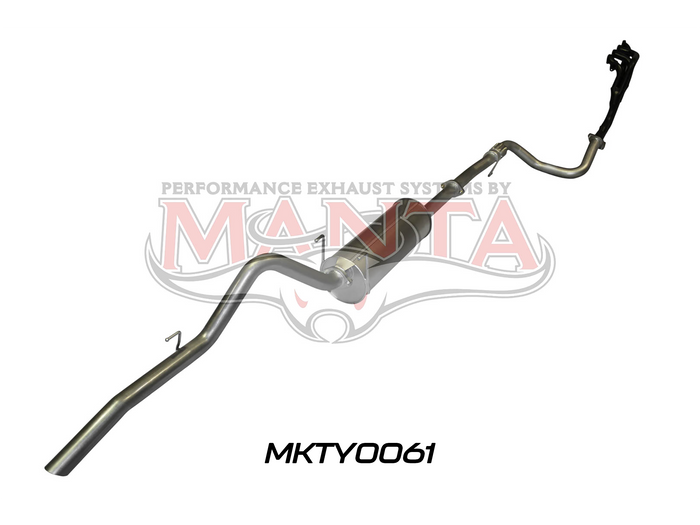 Toyota Hilux LN147 LN167 LN172 5L 3.0L Diesel Extractors & 2.5in Exhaust System