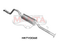 Toyota Hilux 150 4.0L V6 2.5in Cat Back Exhaust System, centre muffler, rear hotdog