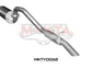 Toyota Hilux 150 4.0L V6 2.5in Cat Back Exhaust System, centre muffler, rear hotdog