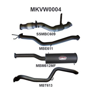 Volkswagen Amarok 2.0L 3in Later Model Tailpipe Exit